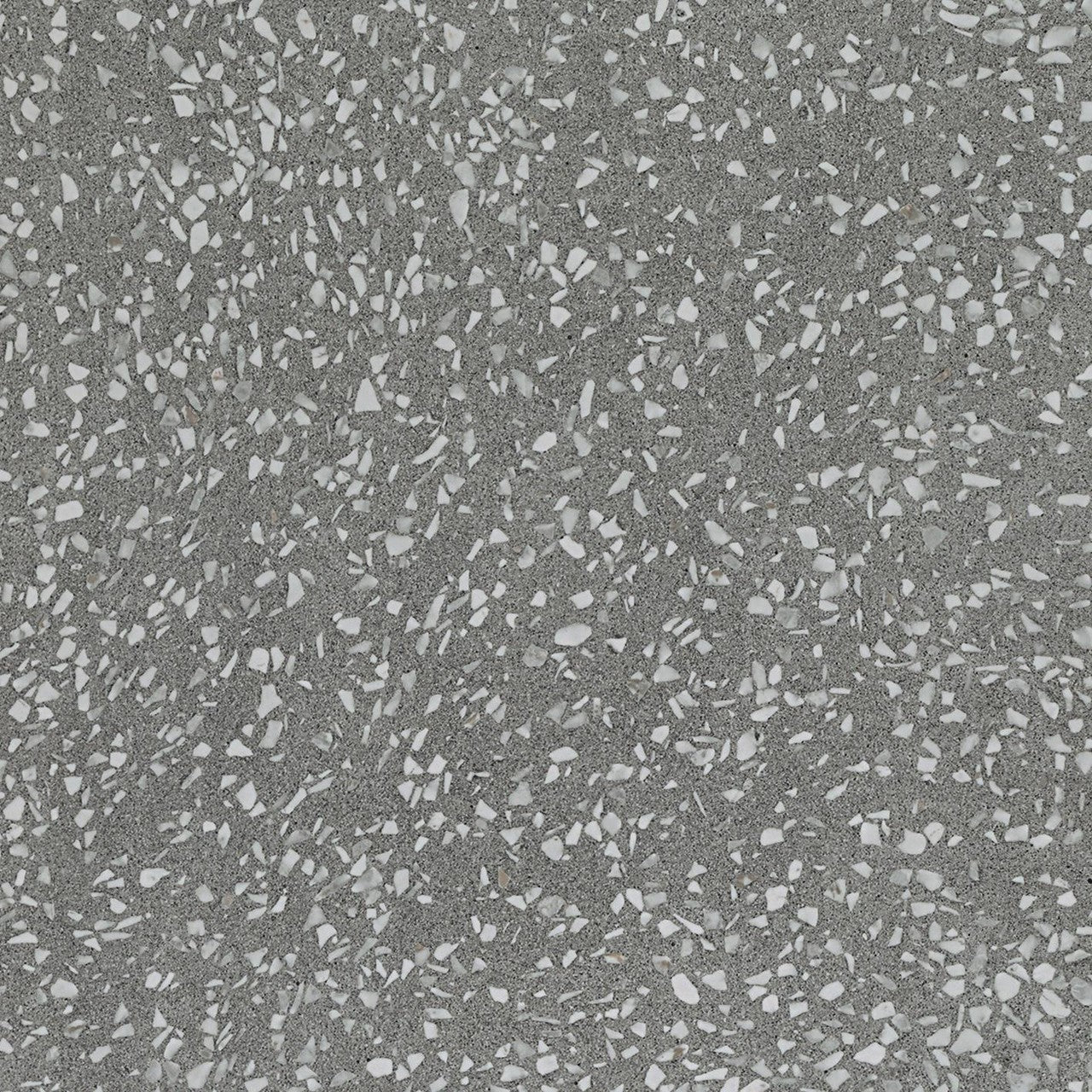Carrelage effet Terrazzo Gris Ombre 60x60x0,9 cm Mat Calviera - Sol et mur intérieur