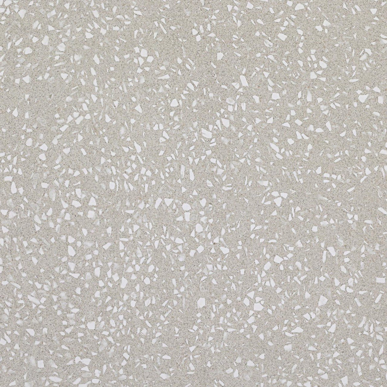Carrelage effet Terrazzo Gris Perle 60x60x0,9 cm Mat Calviera - Sol et mur intérieur