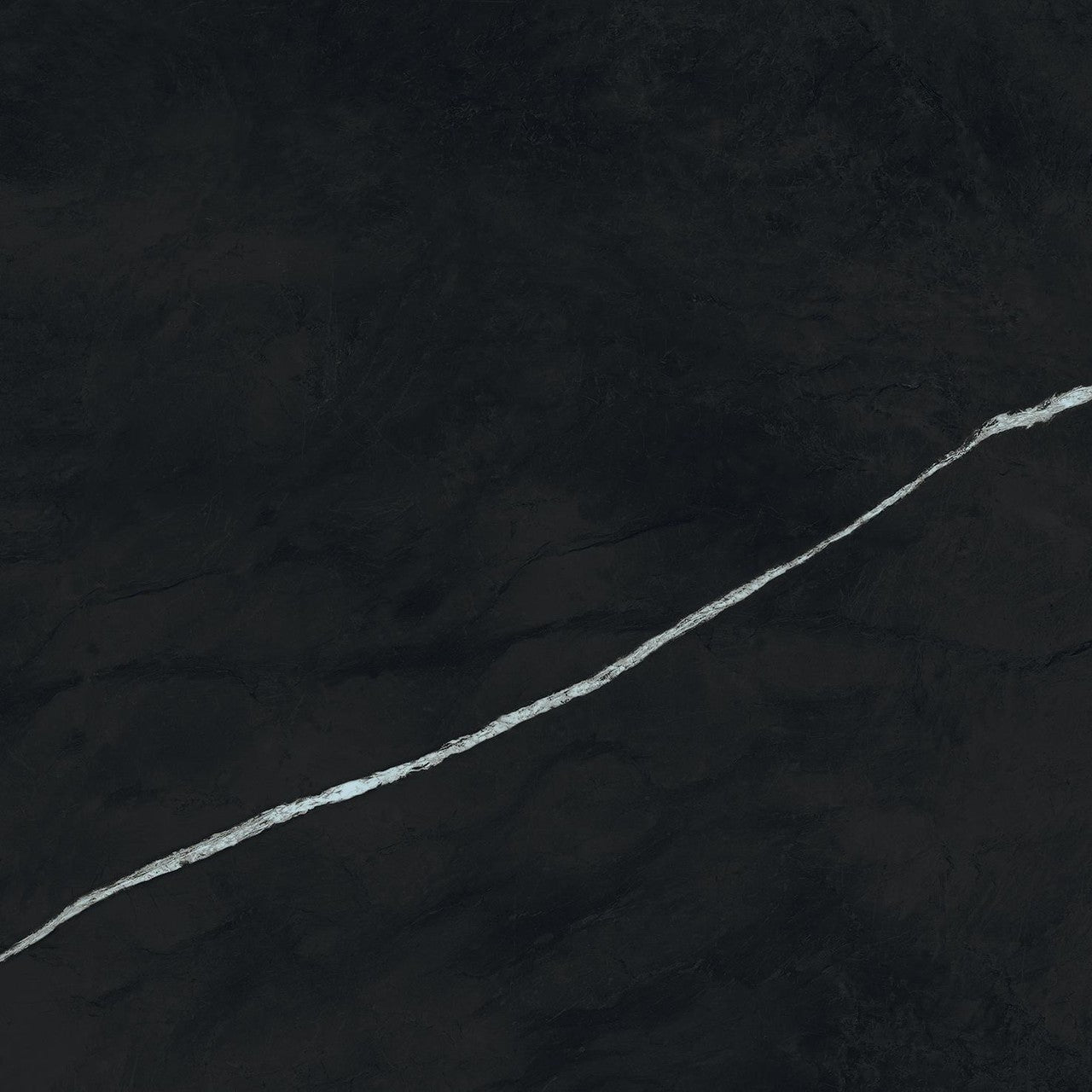 Carrelage effet Marbre Noir Impérial 60x60x0,9 cm Mat Orsiano - Sol et mur intérieur