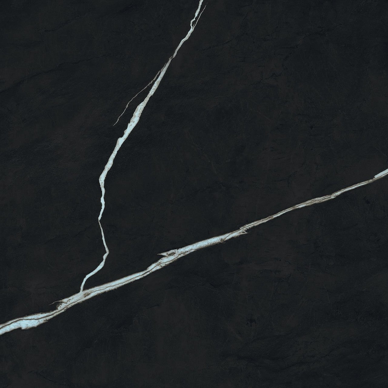 Carrelage effet Marbre Noir Impérial 60x60x0,9 cm Brillant Orsiano - Sol et mur intérieur