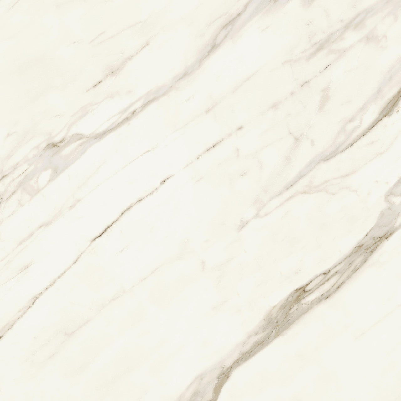 Carrelage effet Marbre Blanc Calacatta Sublime 120x120x0,9 cm Brillant Orsiano - Sol et mur intérieur