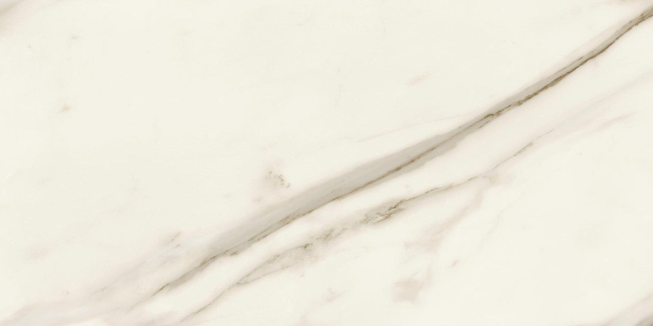 Carrelage effet Marbre Blanc Calacatta Sublime 60x30x0,9 cm Mat Orsiano - Sol et mur intérieur