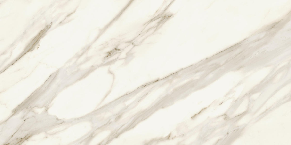 Carrelage effet Marbre Blanc Calacatta Sublime 120x60x0,9 cm Mat Orsiano - Sol et mur intérieur
