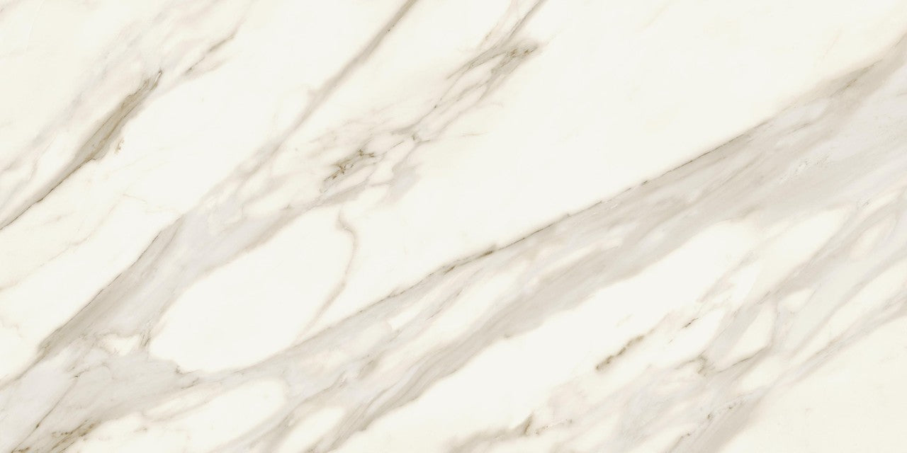 Carrelage effet Marbre Blanc Calacatta Sublime 120x60x0,9 cm Velours Orsiano - Sol et mur intérieur