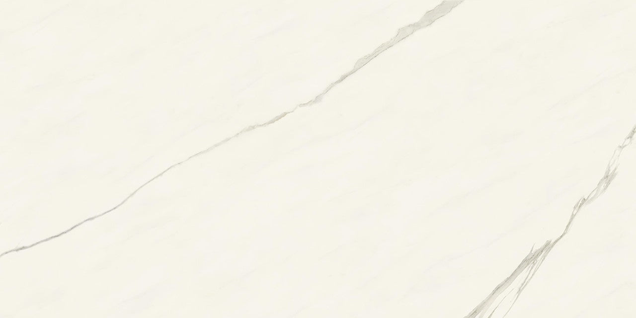 Carrelage effet Marbre Blanc Calacatta Armonia 240x120x0,9 cm Brillant Orsiano - Mur intérieur