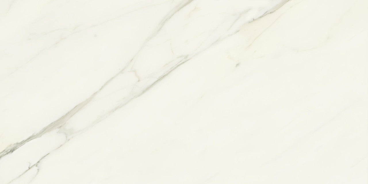 Carrelage effet Marbre Blanc Calacatta Armonia 120x60x0,6 cm Brillant Orsiano - Sol et mur intérieur