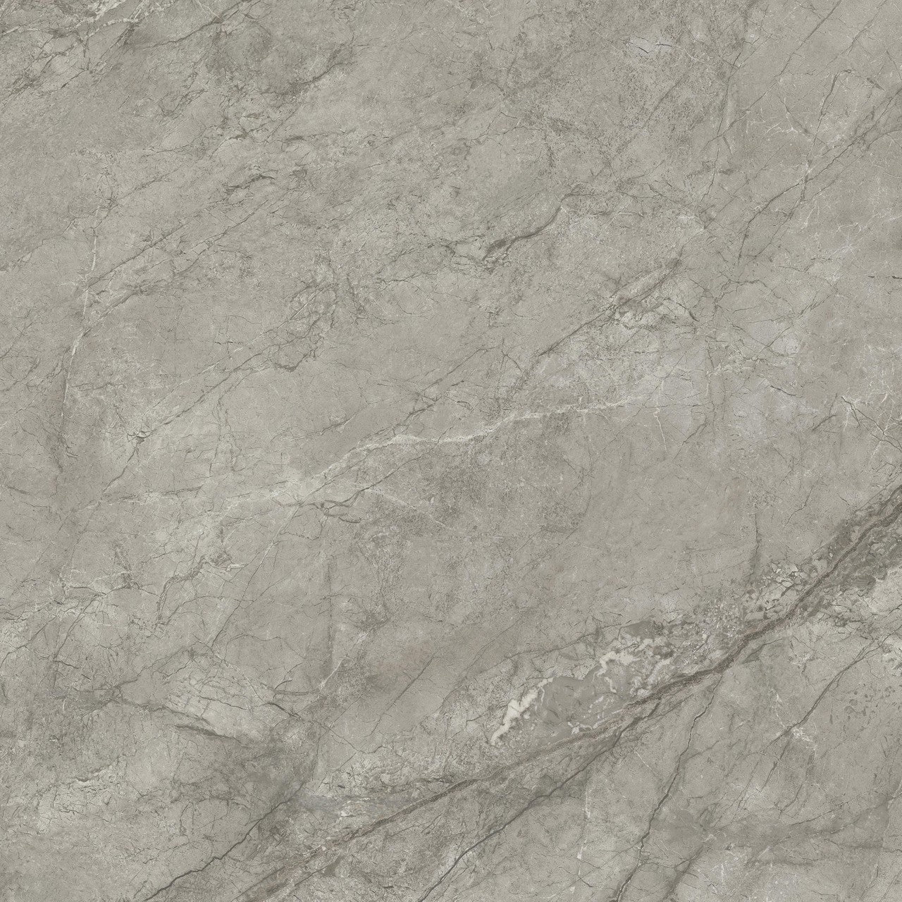 Carrelage effet Marbre Gris Royal 120x120x0,9 cm Velours Orsiano - Sol et mur intérieur
