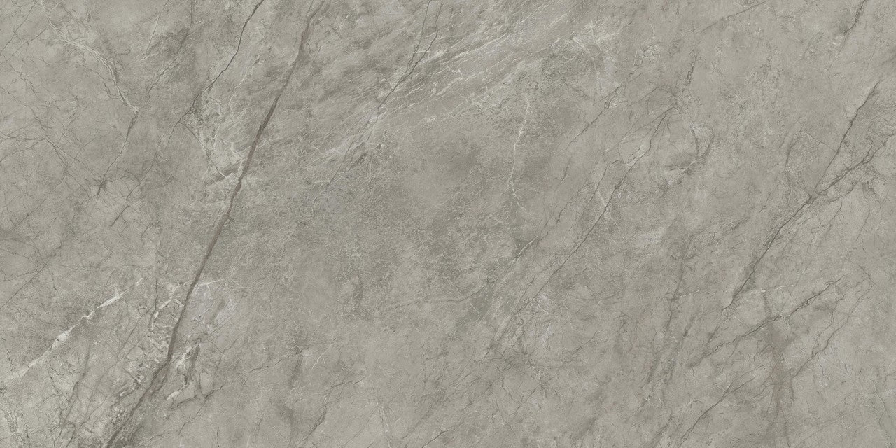 Carrelage effet Marbre Gris Royal 240x120x0,9 cm Brillant Orsiano - Mur intérieur