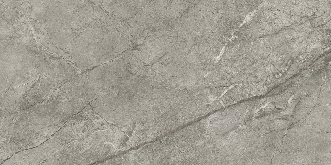Carrelage effet Marbre Gris Royal 120x60x0,9 cm Brillant Orsiano - Sol et mur intérieur