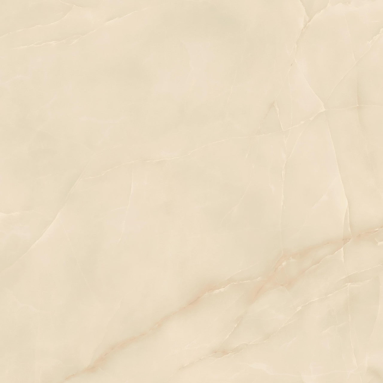 Carrelage effet Onyx Beige Albâtre 120x120x0,9 cm Brillant Nerolio - Sol et mur intérieur
