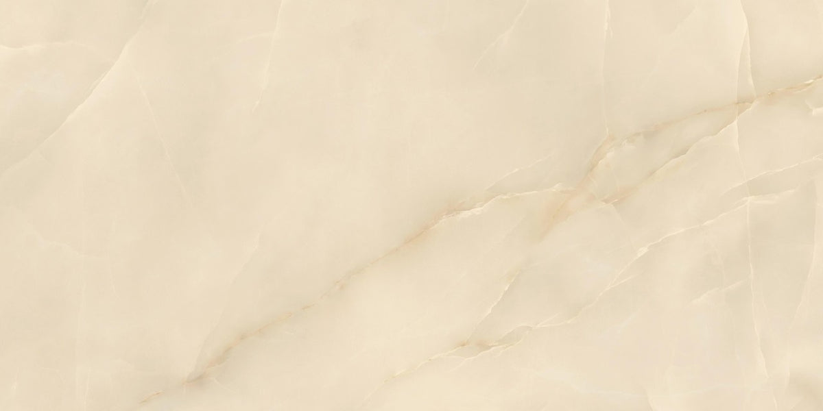 Carrelage effet Onyx Beige Albâtre 120x60x0,9 cm Brillant Nerolio - Sol et mur intérieur