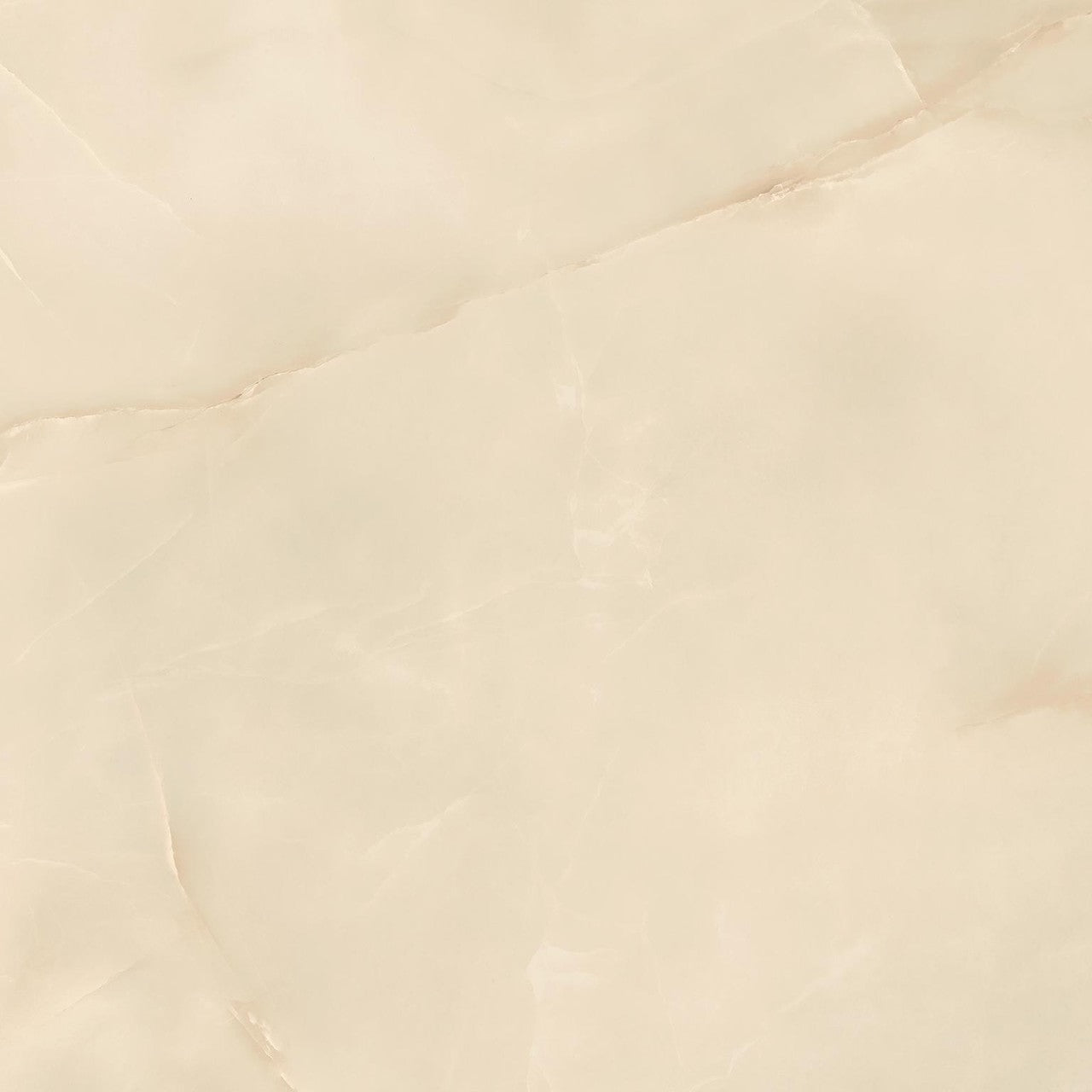 Carrelage effet Onyx Beige Albâtre 60x60x0,9 cm Brillant Nerolio - Sol et mur intérieur