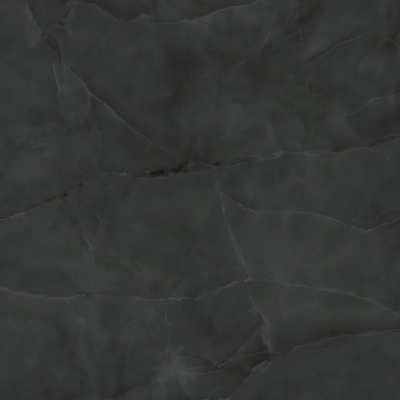 Carrelage effet Onyx Noir Obsidienne 120x120x0,9 cm Brillant Nerolio - Sol et mur intérieur