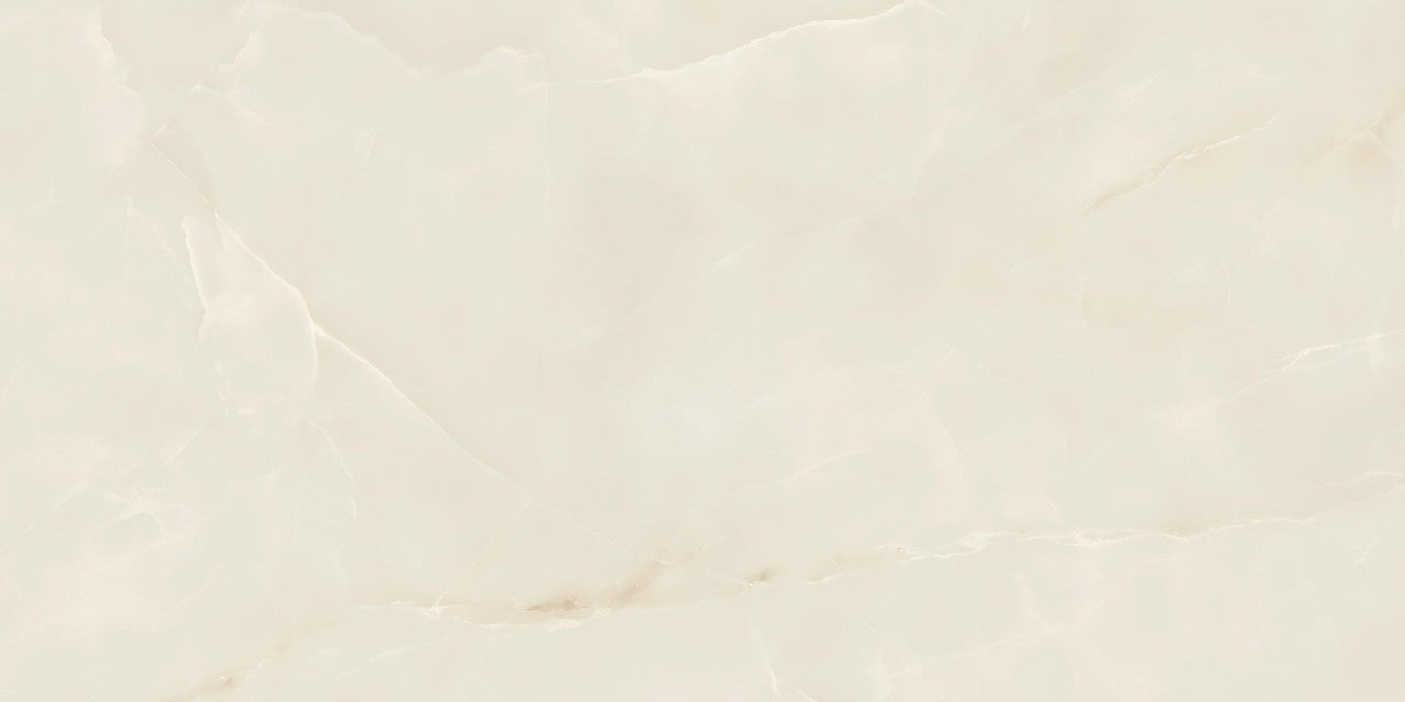 Carrelage effet Onyx Blanc Opalin 120x60x0,9 cm Brillant Nerolio - Sol et mur intérieur