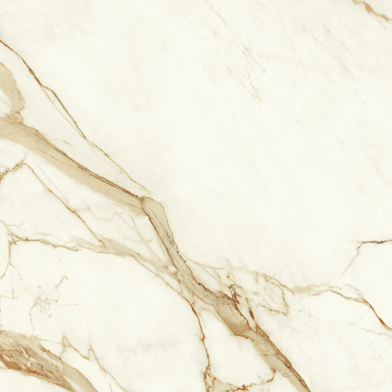 Carrelage effet Marbre Blanc Calacatta Supreme 120x120x0,9 cm Mat Faventa - Sol et mur intérieur