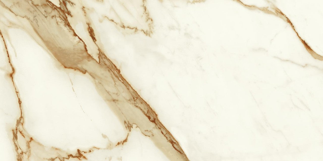 Carrelage effet Marbre Blanc Calacatta Supreme 60x30x0,9 cm Silk Faventa - Sol et mur intérieur