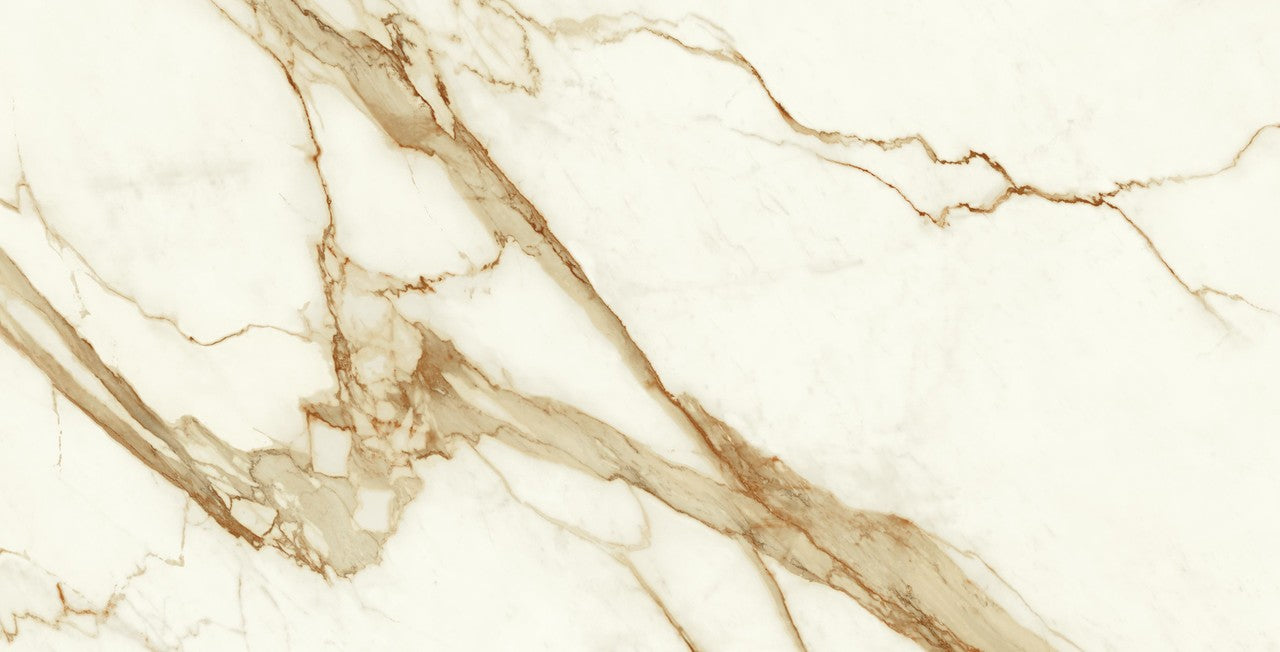 Carrelage effet Marbre Blanc Calacatta Supreme 150x75x0,9 cm Silk Faventa - Sol et mur intérieur