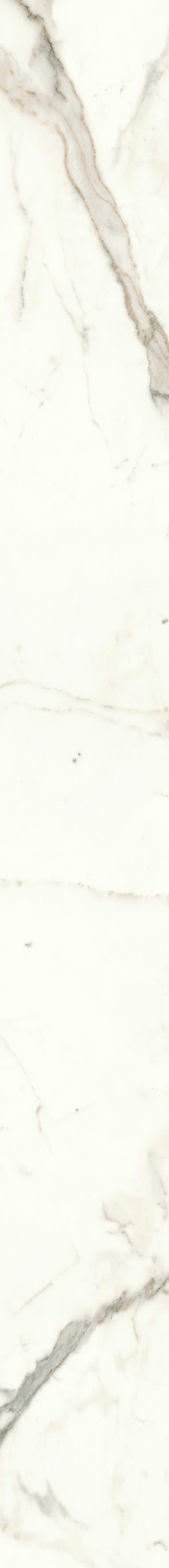 Carrelage effet Marbre Blanc Calacatta Prima Bookmatch B Slice 278x120x0,6 cm Brillant Faventa - Mur intérieur