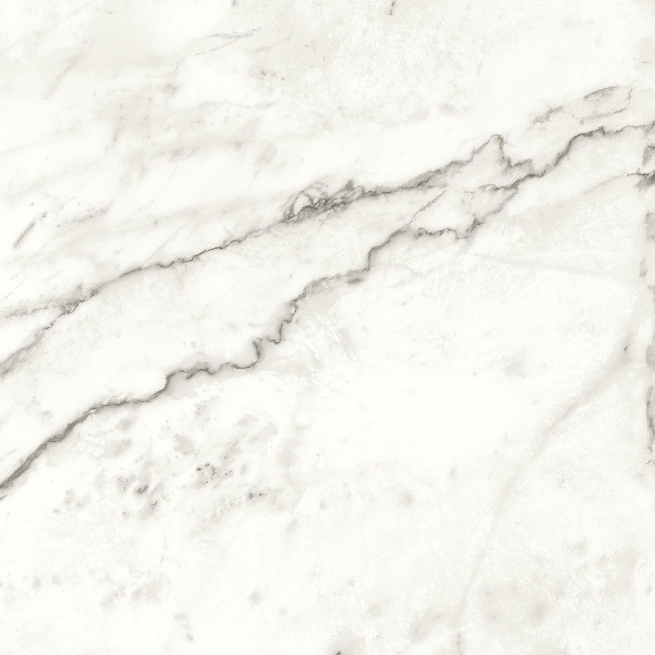Carrelage effet Marbre Blanc Calacatta Majestic 60x60x0,9 cm Mat Faventa - Sol et mur intérieur
