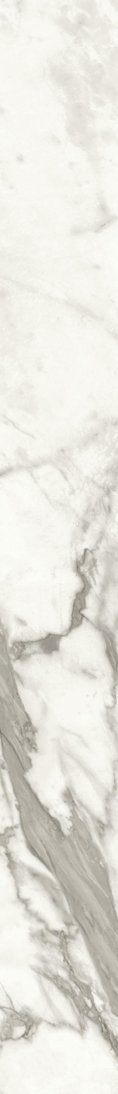 Carrelage effet Marbre Blanc Calacatta Majestic Bookmatch A Slice 278x120x0,6 cm Brillant Faventa - Mur intérieur