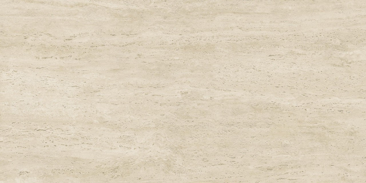 Carrelage effet Travertin Grège Vein Cut 60x30x0,9 cm Mat Neravio - Sol et mur intérieur