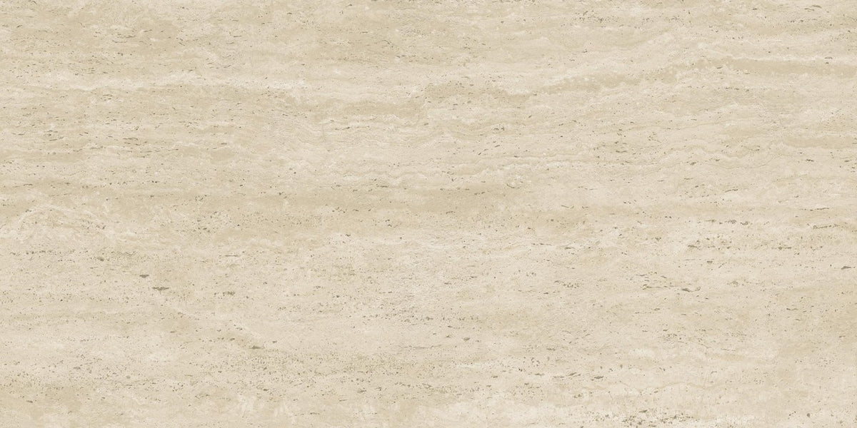 Carrelage effet Travertin Grège Vein Cut 120x60x2 cm Neravio - Sol extérieur