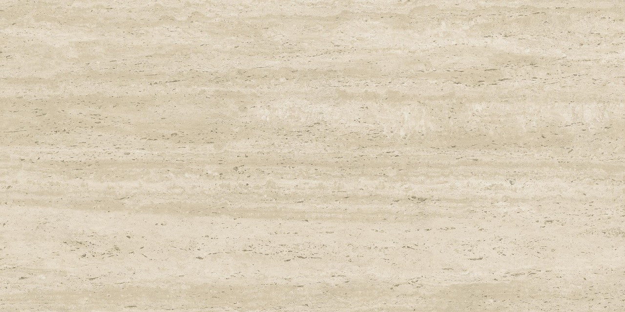 Carrelage effet Travertin Grège Vein Cut 120x60x2 cm Neravio - Sol extérieur