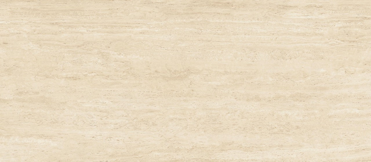 Carrelage effet Travertin Beige Vein Cut 278x120x0,6 cm Mat Neravio - Mur intérieur