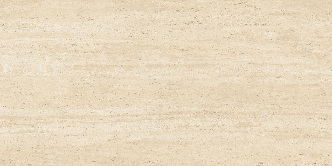 Carrelage effet Travertin Beige Vein Cut 120x60x2 cm Neravio - Sol extérieur