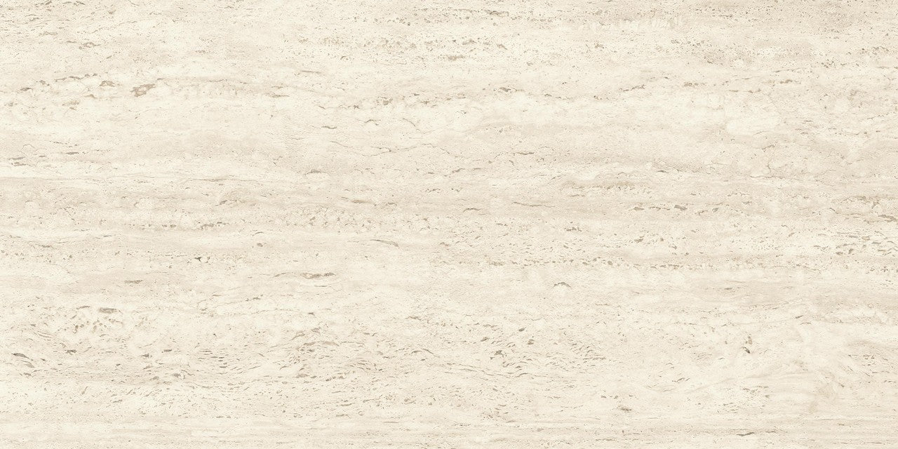 Carrelage effet Travertin Blanc Vein Cut 120x60x0,9 cm Mat Neravio - Sol et mur intérieur