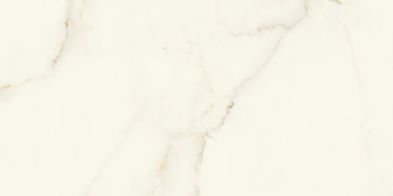 Carrelage effet Marbre Blanc Calacatta Divino 120x60x0,9 cm Brillant Montira - Sol et mur intérieur