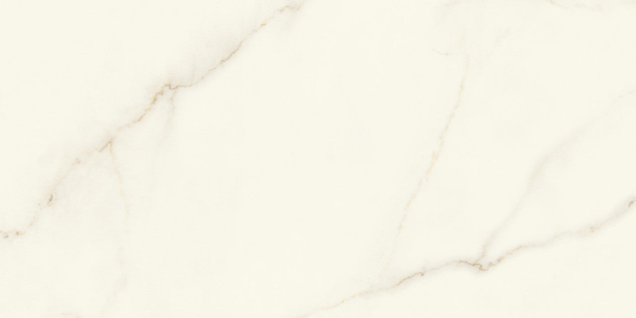 Carrelage effet Marbre Blanc Calacatta Divino 120x60x0,9 cm Brillant Montira - Sol et mur intérieur