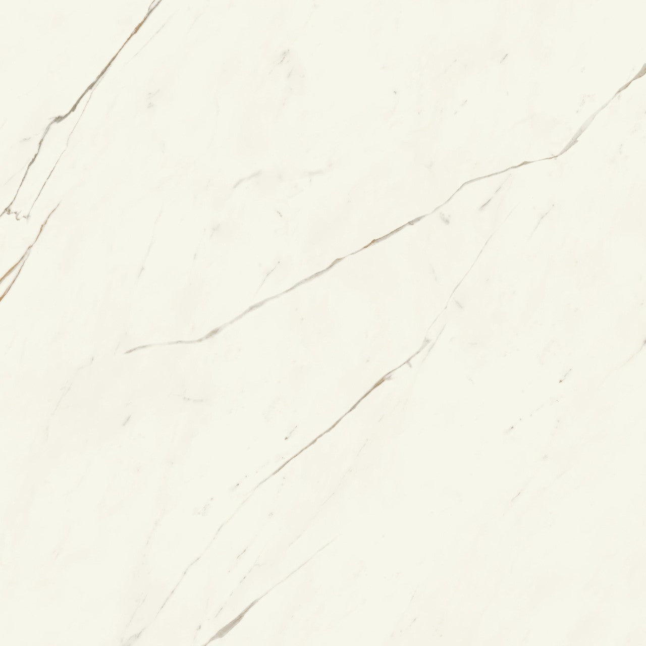 Carrelage effet Marbre Blanc Calacatta Alba 120x120x0,9 cm Brillant Montira - Sol et mur intérieur