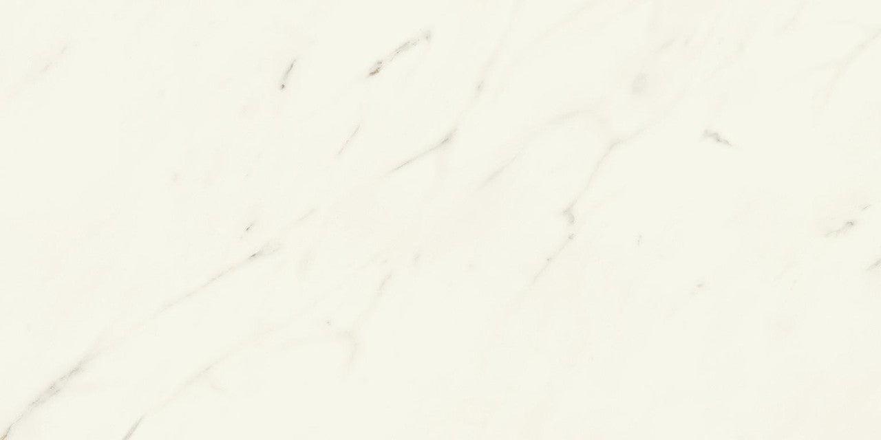 Carrelage effet Marbre Blanc Calacatta Alba 60x30x0,9 cm Brillant Montira - Sol et mur intérieur