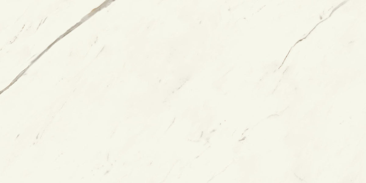Carrelage effet Marbre Blanc Calacatta Alba 120x60x0,9 cm Mat Montira - Sol et mur intérieur