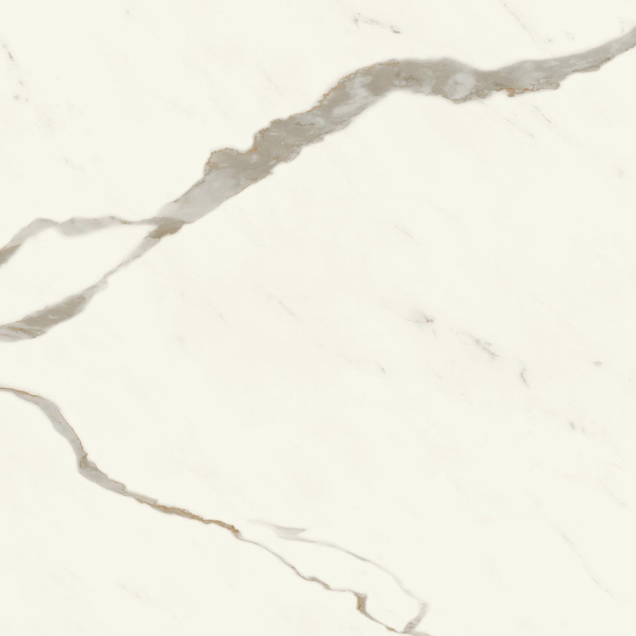 Carrelage effet Marbre Blanc Calacatta Alba 60x60x0,9 cm Brillant Montira - Sol et mur intérieur