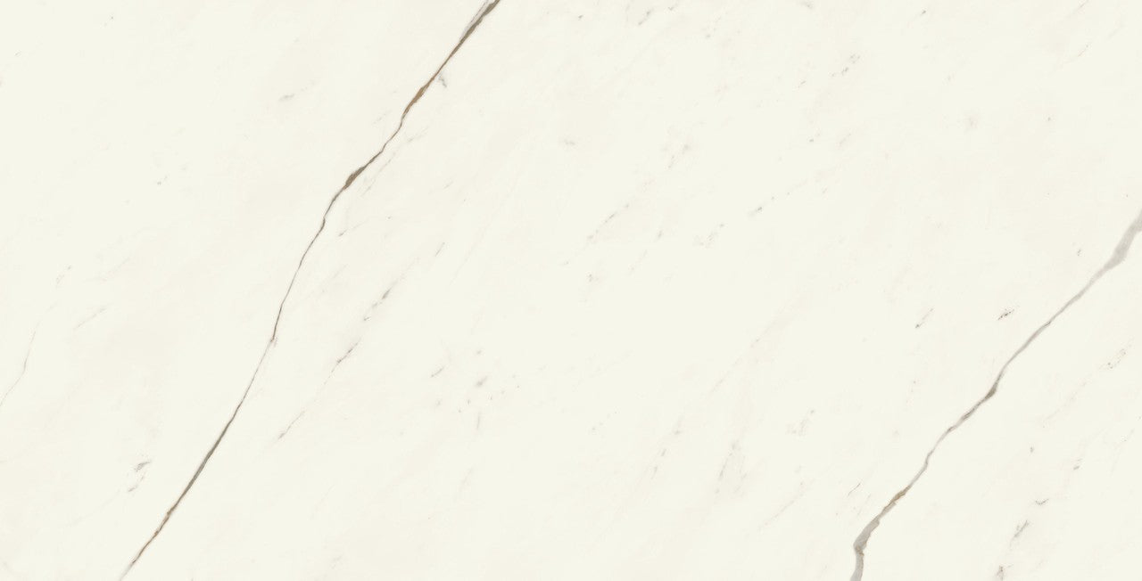 Carrelage effet Marbre Blanc Calacatta Alba 150x75x0,9 cm Silk Montira - Sol et mur intérieur