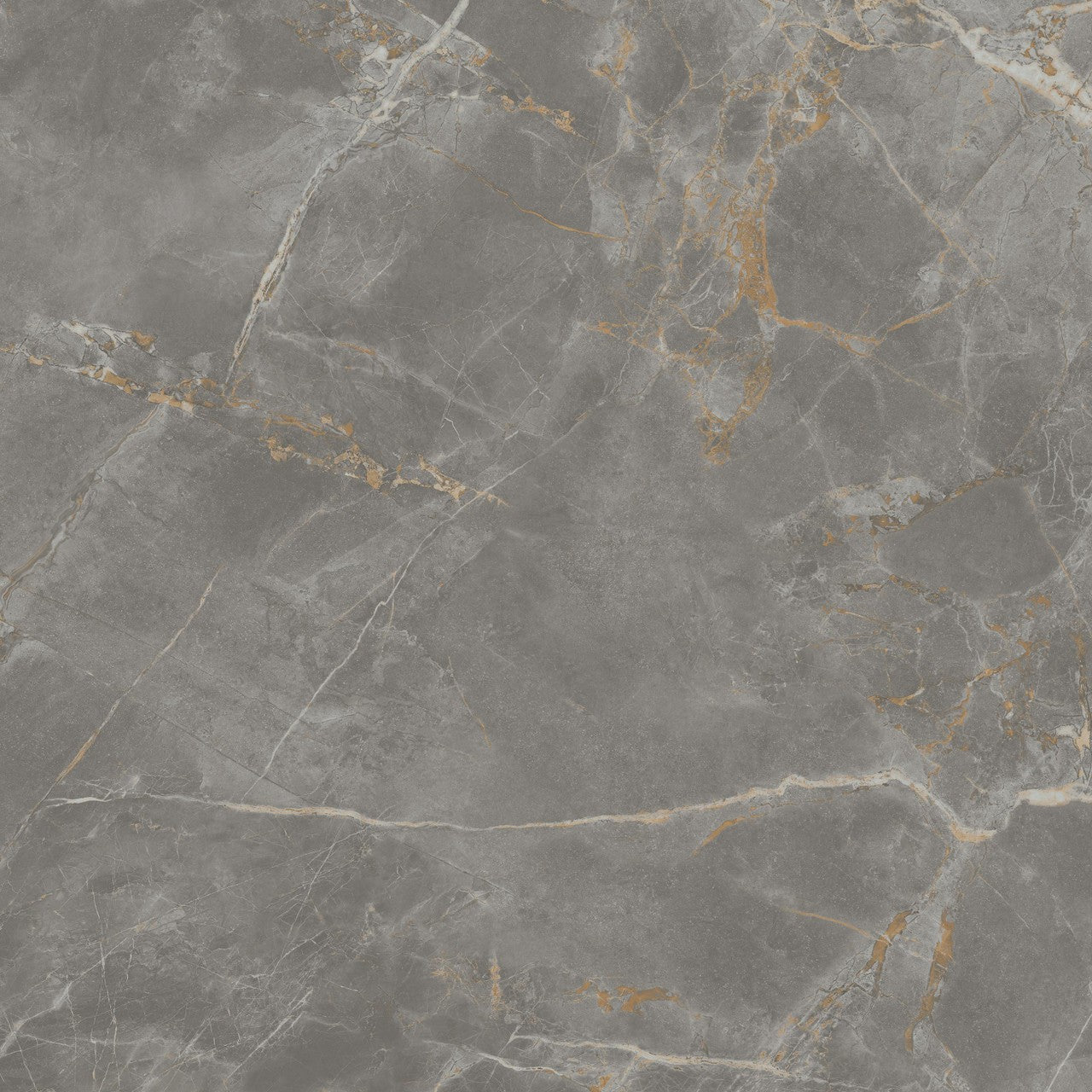 Carrelage effet Marbre Gris Titan 120x120x0,9 cm Silk Montira - Sol et mur intérieur