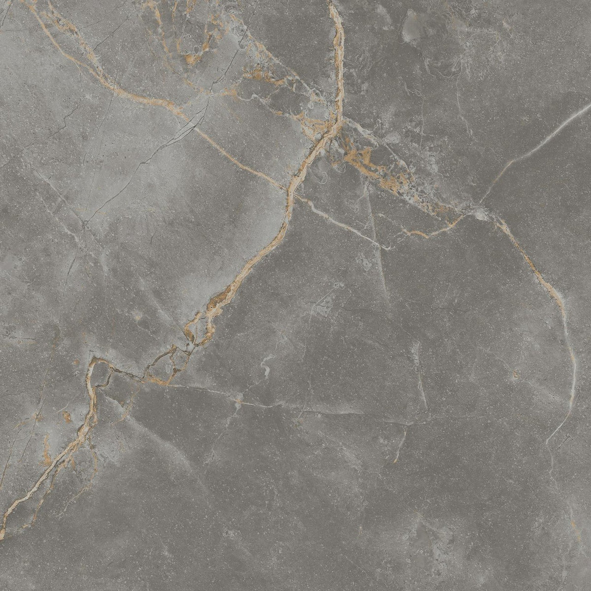 Carrelage effet Marbre Gris Titan 60x60x0,9 cm Mat Montira - Sol et mur intérieur