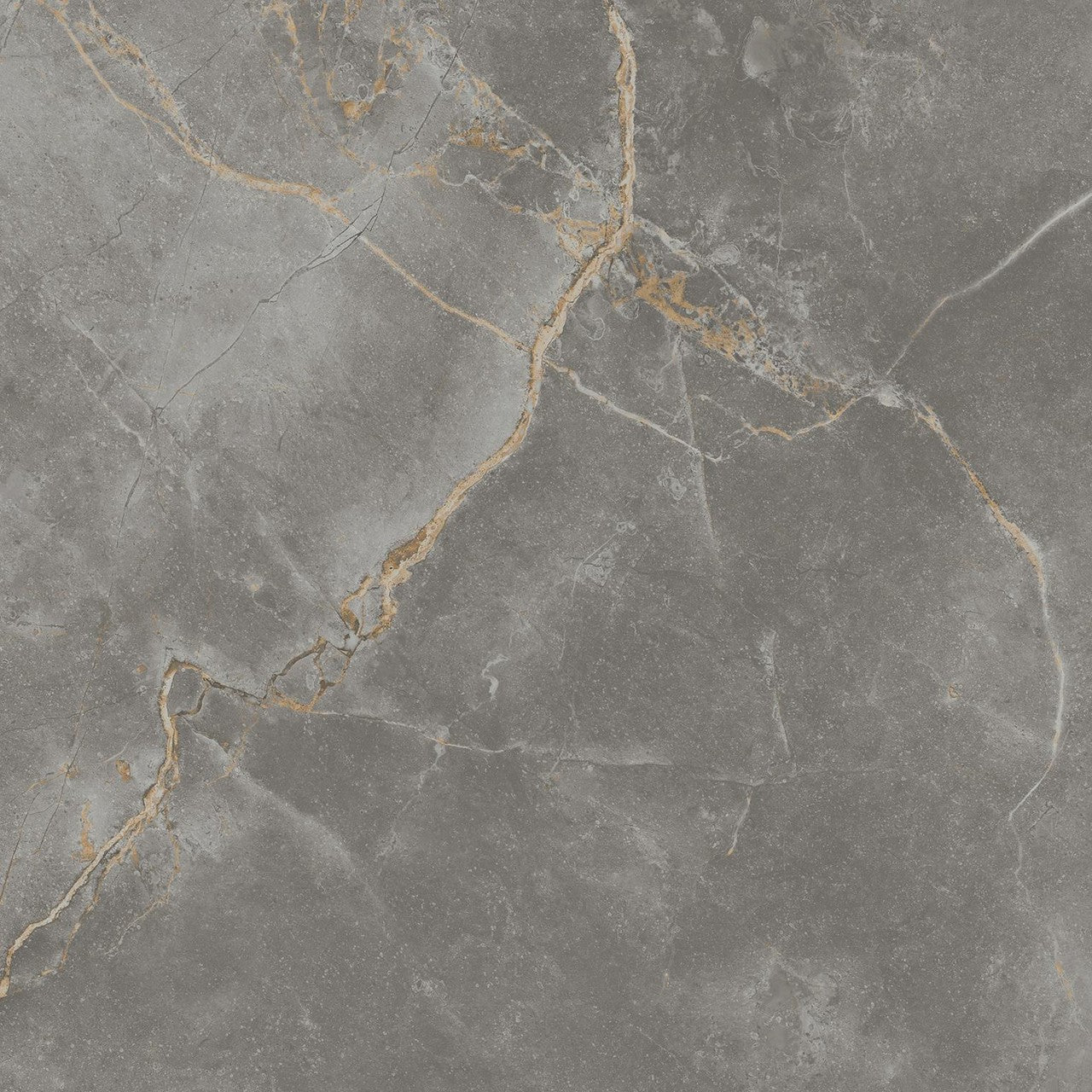 Carrelage effet Marbre Gris Titan 60x60x0,9 cm Mat Montira - Sol et mur intérieur
