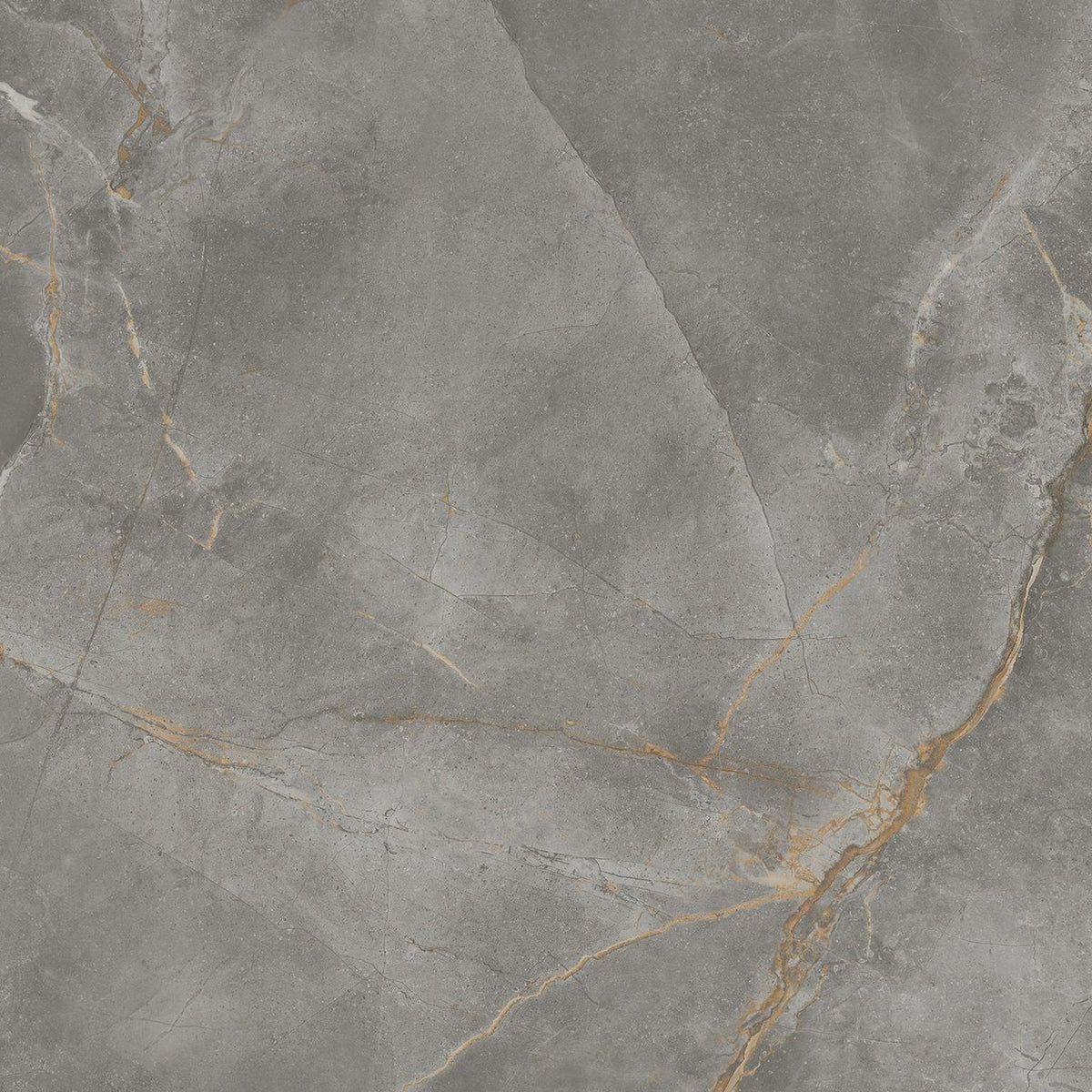 Carrelage effet Marbre Gris Titan 60x60x0,9 cm Brillant Montira - Sol et mur intérieur