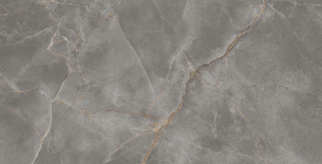 Carrelage effet Marbre Gris Titan 150x75x0,9 cm Silk Montira - Sol et mur intérieur