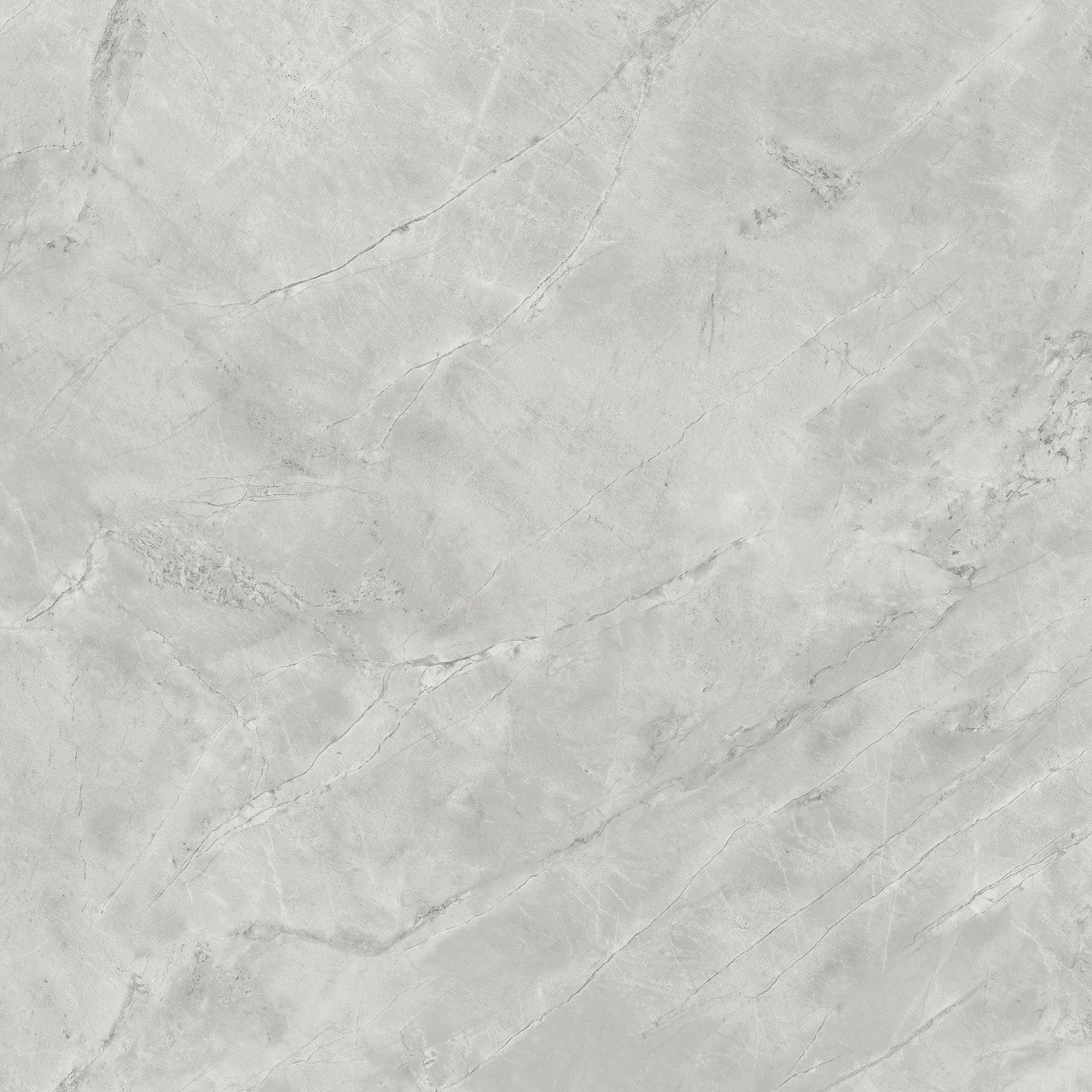 Carrelage effet Marbre Gris Mist 120x120x0,9 cm Brillant Montira - Sol et mur intérieur