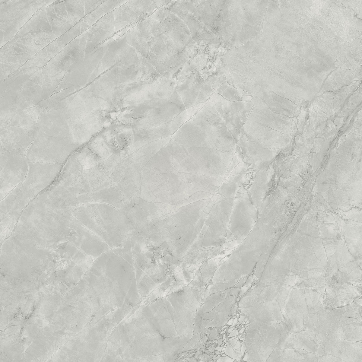 Carrelage effet Marbre Gris Mist 120x120x0,9 cm Silk Montira - Sol et mur intérieur
