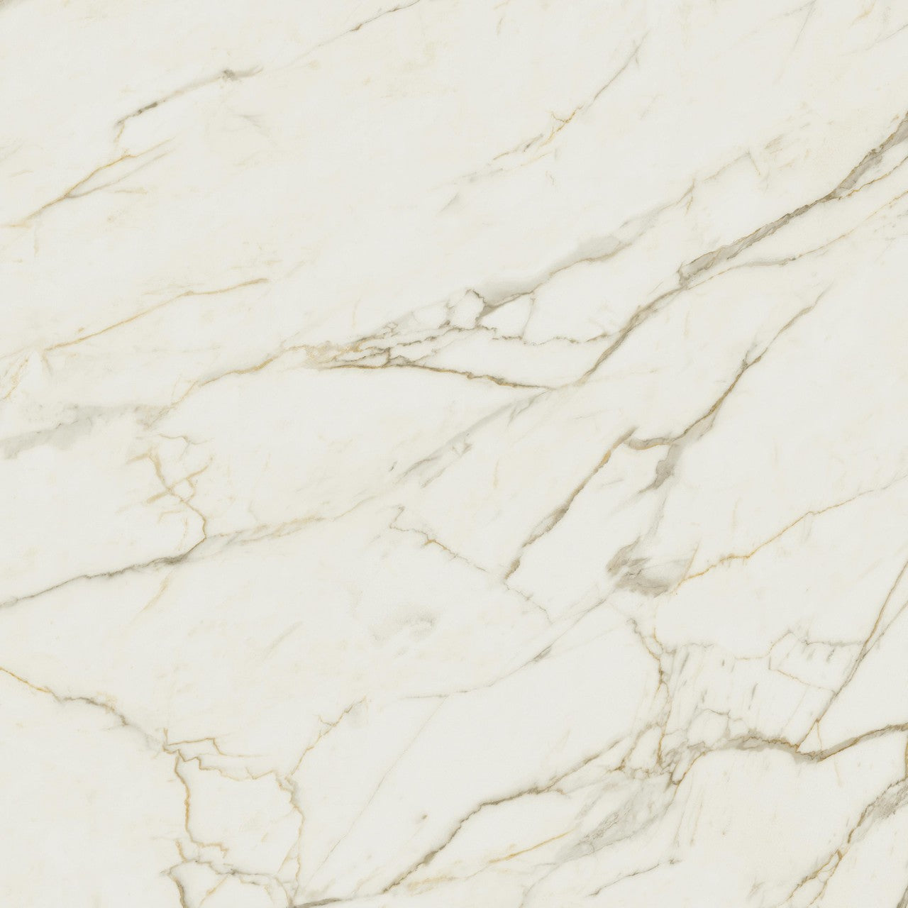 Carrelage effet Marbre Blanc Calacatta Extra 120x120x0,9 cm Mat Clarenza - Sol et mur intérieur