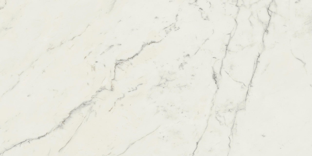 Carrelage effet Marbre Blanc Calacatta Extra 120x60x0,9 cm Mat Clarenza - Sol et mur intérieur