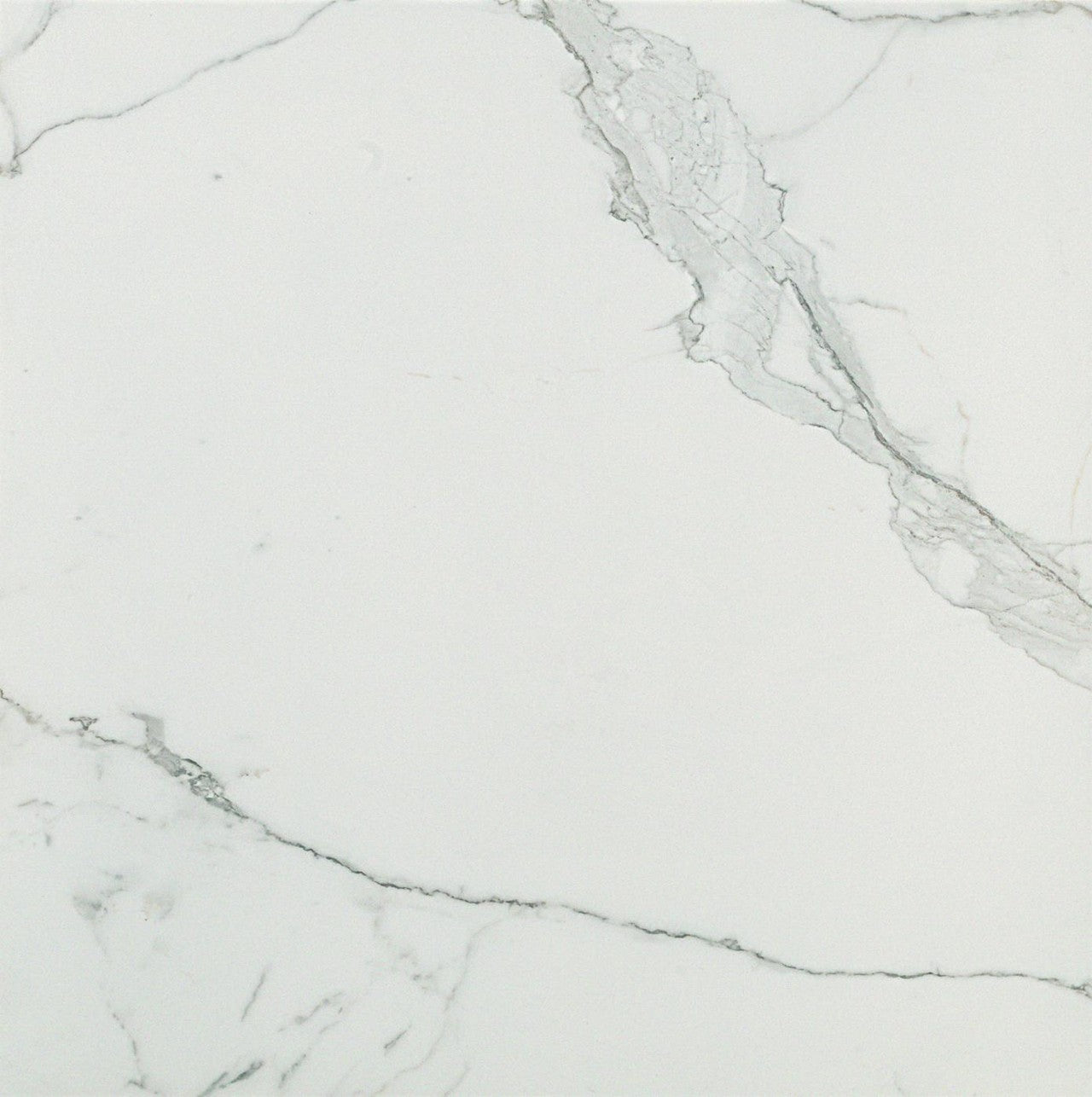Carrelage effet Marbre Blanc Calacatta Extra 60x60x0,9 cm Mat Clarenza - Sol et mur intérieur