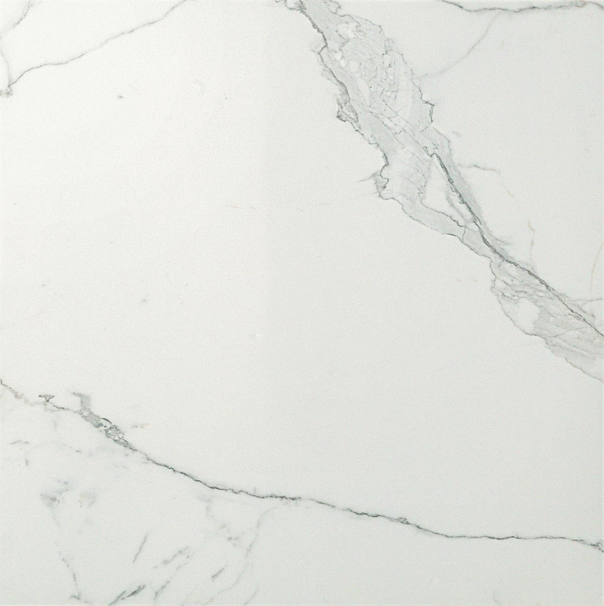 Carrelage effet Marbre Blanc Calacatta Extra 60x60x0,9 cm Brillant Clarenza - Sol et mur intérieur