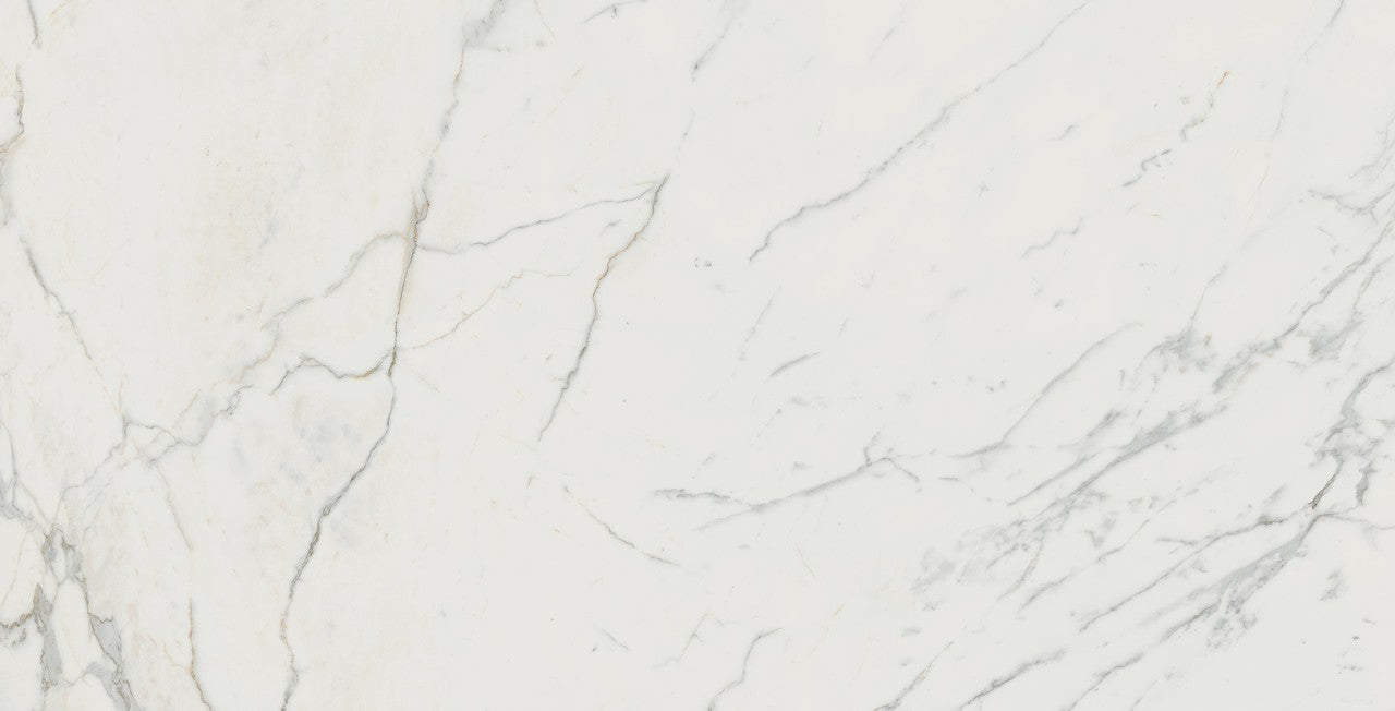 Carrelage effet Marbre Blanc Calacatta Extra 150x75x0,9 cm Mat Clarenza - Sol et mur intérieur