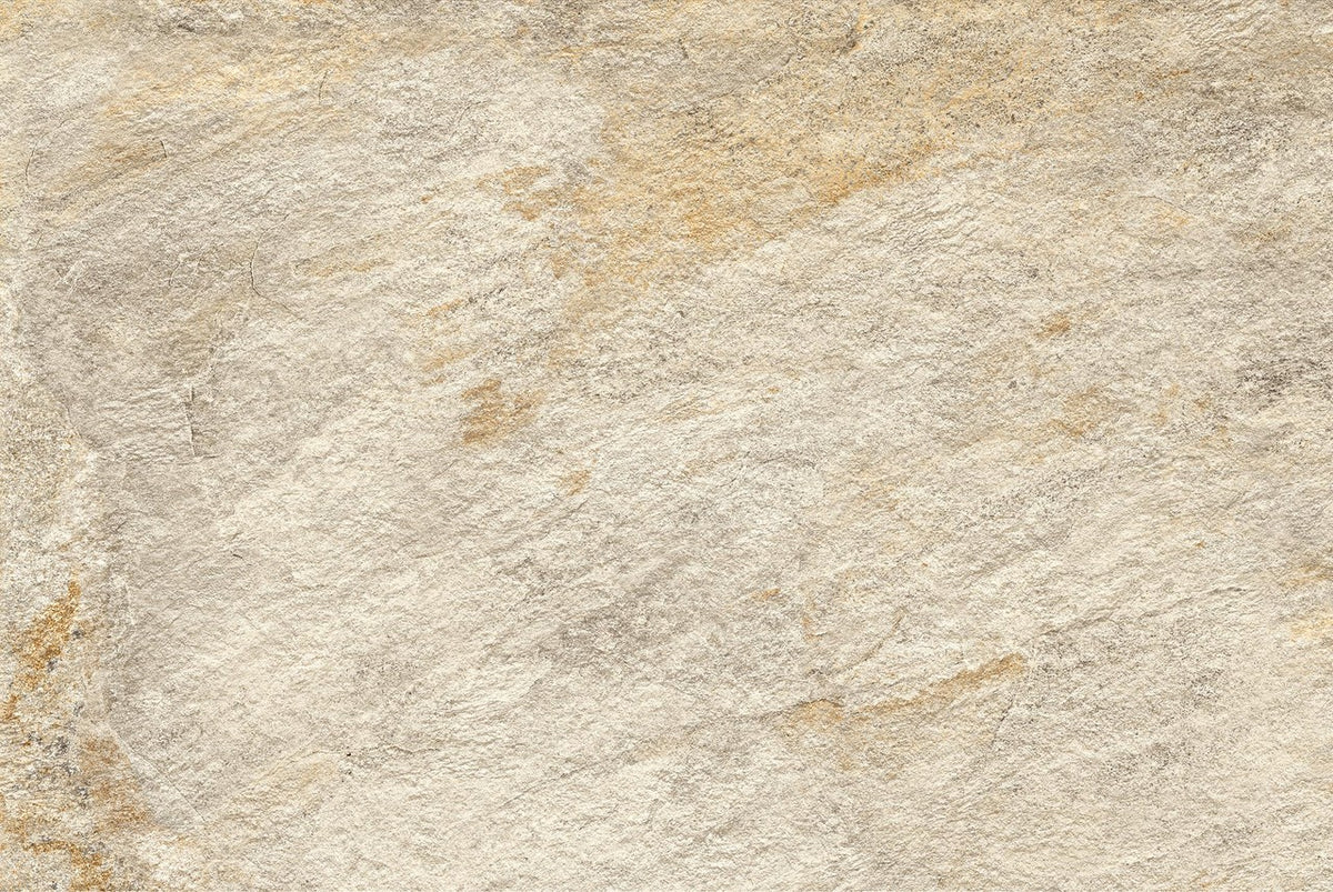 Carrelage effet Pierre Quartzite Gris Beige 90x60x2 cm Salvero - Sol extérieur